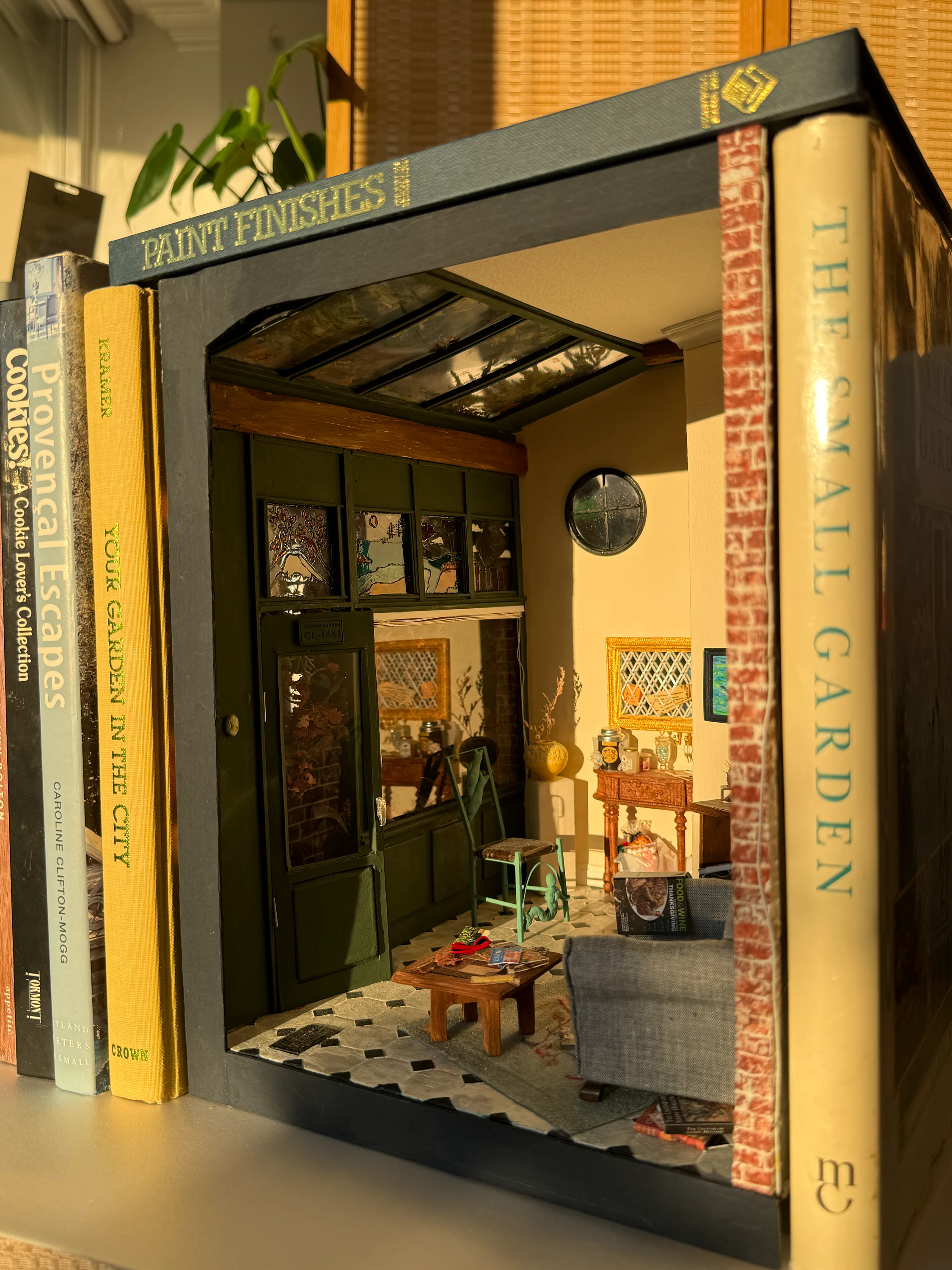 Day time photo of a booknook model